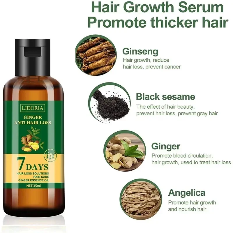 Hair Growth Serum 7 Days Fast Regrowth Essential Capsule Anti Hair loss Baldness Repair Damaged Scalp Treatment For Women Men thumbnail 5