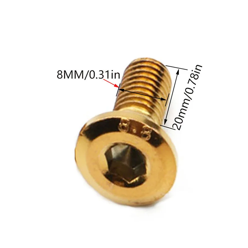 Disc Brake Screw Refit Bolt motorcycle disc rotor bolt locomotive Riding brake screw M8*20.5MM thumbnail 2