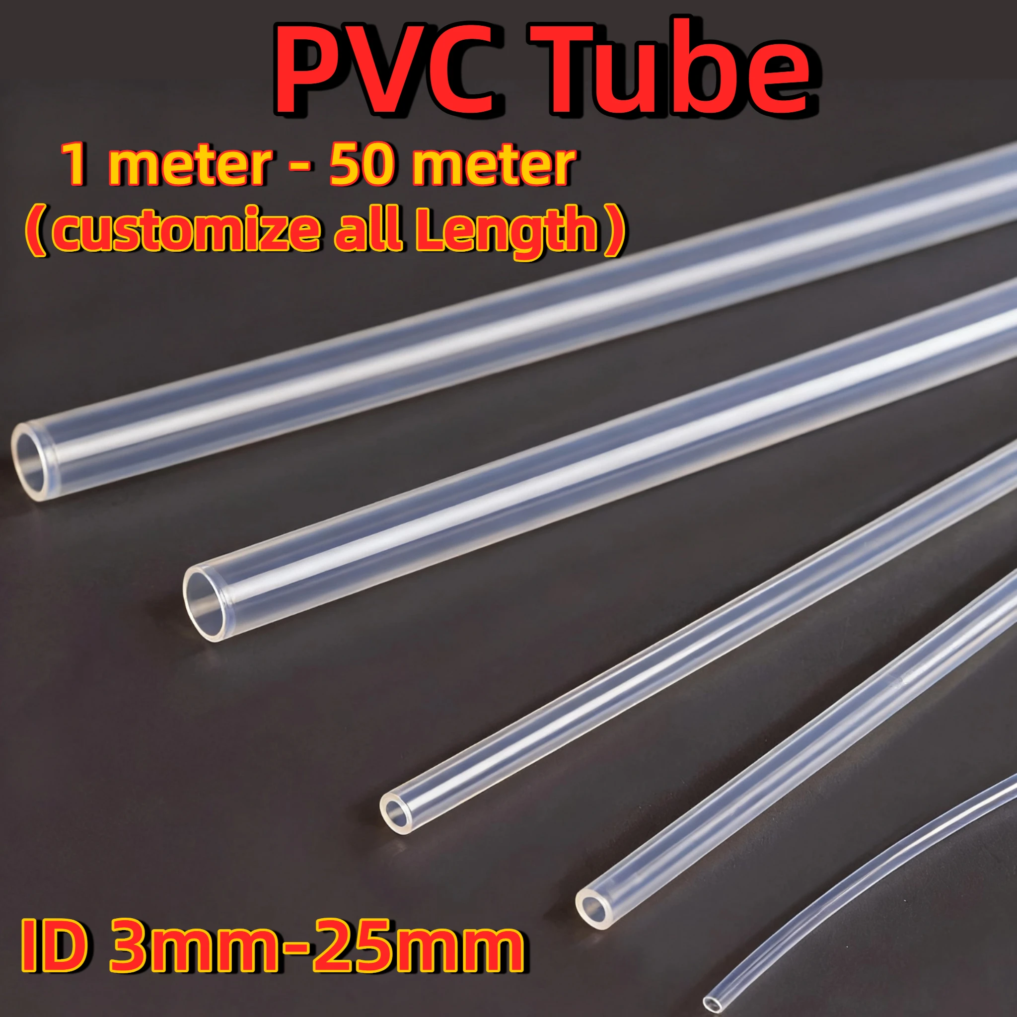 ID 3-30mm PVC Hoses Plastic Pipe Garden Water Transparent motorcycle gasolineS Tube Fuel drain conditioning pump aquarium fish thumbnail 3