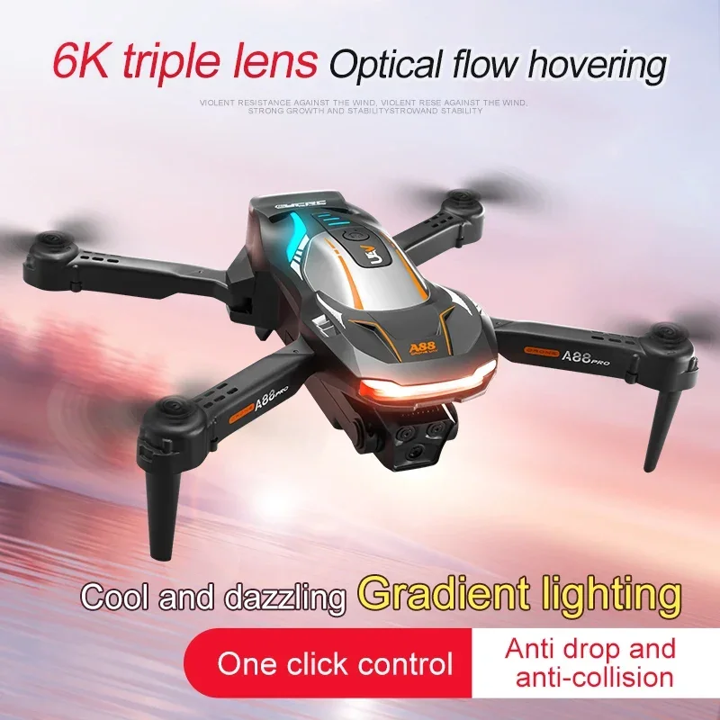 2026 A88 Drone 5G 8K Profesional GPS HD Dual Camera Aerial Photography 360° Obstacle Avoidance Flow Position Quadcopter 20000m thumbnail 5