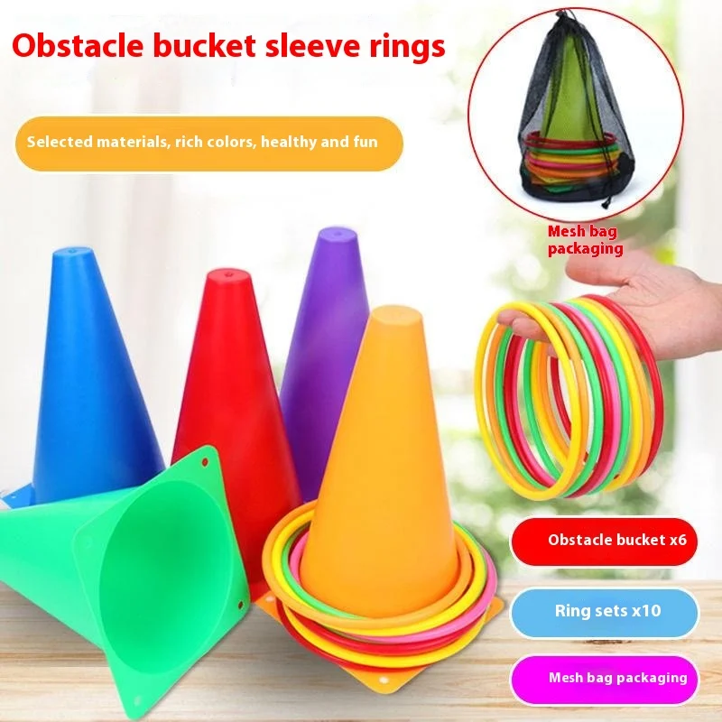 Children's Sports Toy Ring Throwing Game Outdoor Throwing of Plastic Rings Parent-Child Interactive Competition Sensory Training thumbnail 5