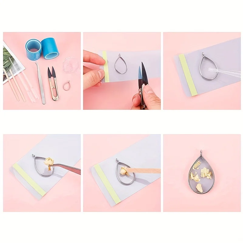 1 Roll 5M Seamless Tapes for Metal Hollow Frame Epoxy UV Resin Pendant Mold Craft Open Bezel Setting DIY Jewelry Making Tool thumbnail 4