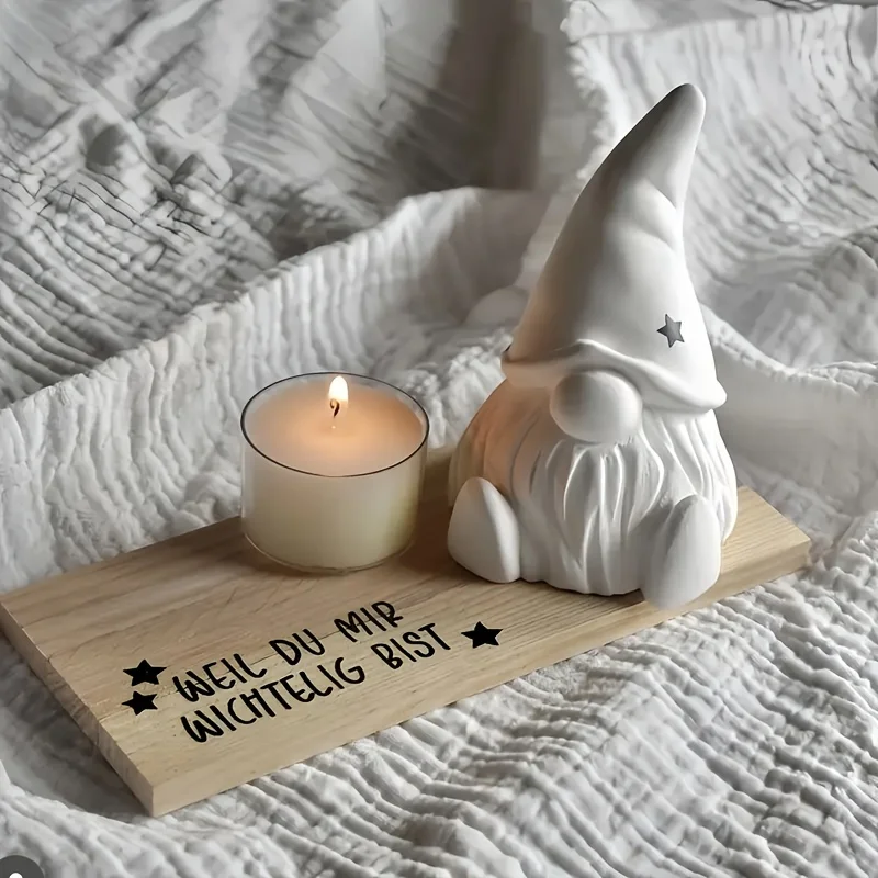 Father Christmas Silicone Candle Mould DIY Christmas Dwarf Plaster Resin Mould Clay Mould Epoxy Resin Mould Homemade Resin thumbnail 6