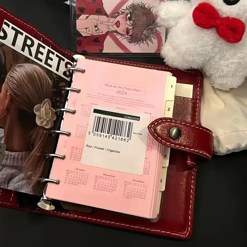 A7 Faux Leather Japanese Stationery Portable Journal Notebooks Travelers Notebook Diary Notepad Sketchbook Office School thumbnail 2