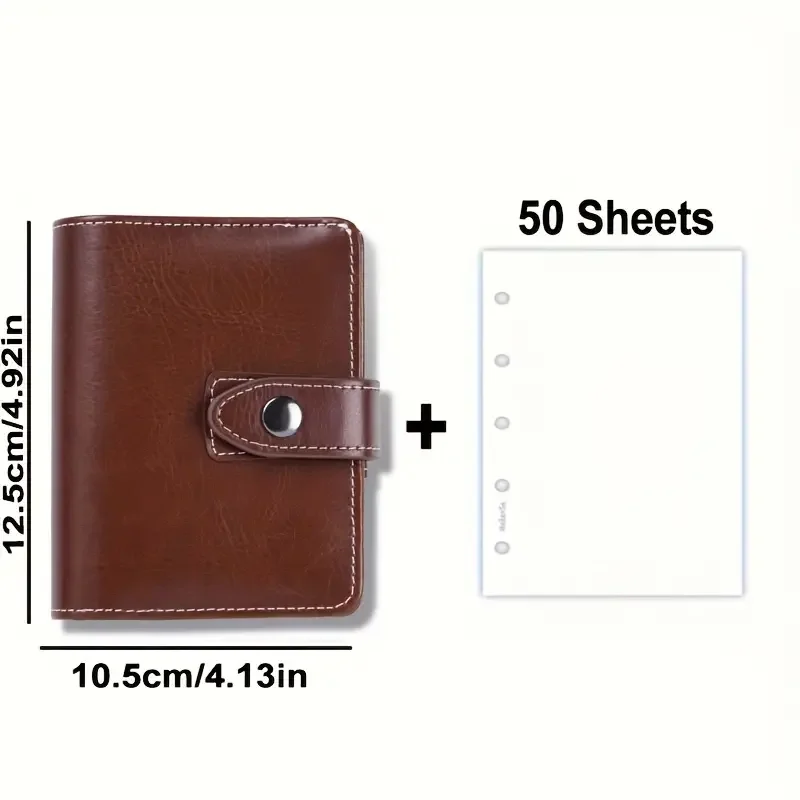 A7 Faux Leather Japanese Stationery Portable Journal Notebooks Travelers Notebook Diary Notepad Sketchbook Office School thumbnail 6