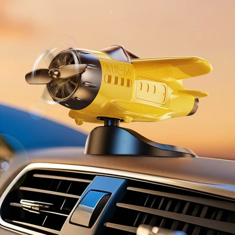 Solar-powered Airplane Ornament,360-degree Rotation, Car Dashboard Decoration,Kinetic Airplane Figurine,Car Interior Accessories thumbnail 6
