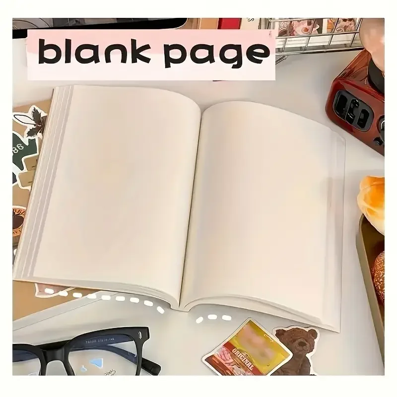 A5 Notepad 256 Pages Notebook Blank Sketchbook Notebooks Diary School Useful Stationery Journal Supplies Office thumbnail 2