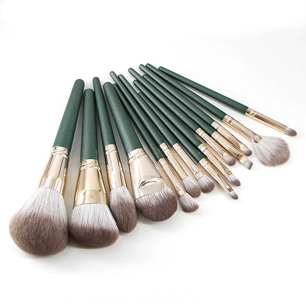 14Pcs Makeup Brushes Soft Fluffy Makeup Tools Cosmetic Powder Eye Shadow Foundation Blush Blending Beauty Make Up Brush thumbnail 3