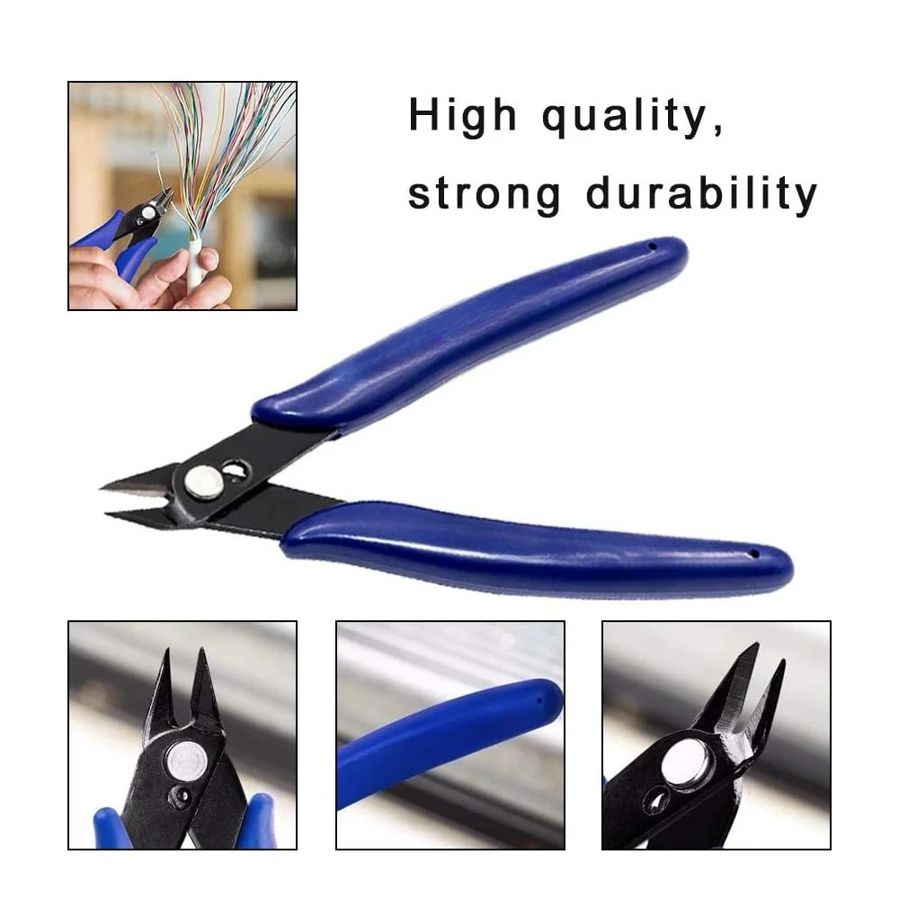 Plastic model nipper pincers tool Multi Tools electrician 170 DIY Electronic Diagonal Pliers Side Cutting Wire Cutter thumbnail 3
