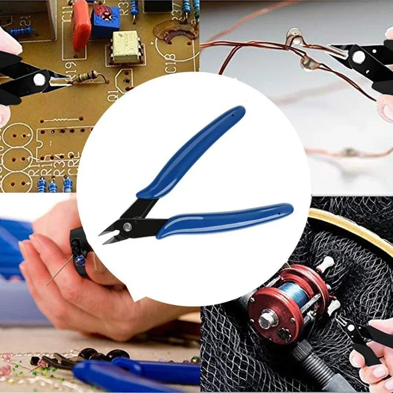 Plastic model nipper pincers tool Multi Tools electrician 170 DIY Electronic Diagonal Pliers Side Cutting Wire Cutter thumbnail 5