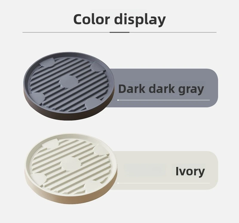 Minimally designed flowerpot tray base with plastic mobile tray, universal wheel bottom support, and convenient flowerpot base thumbnail 2
