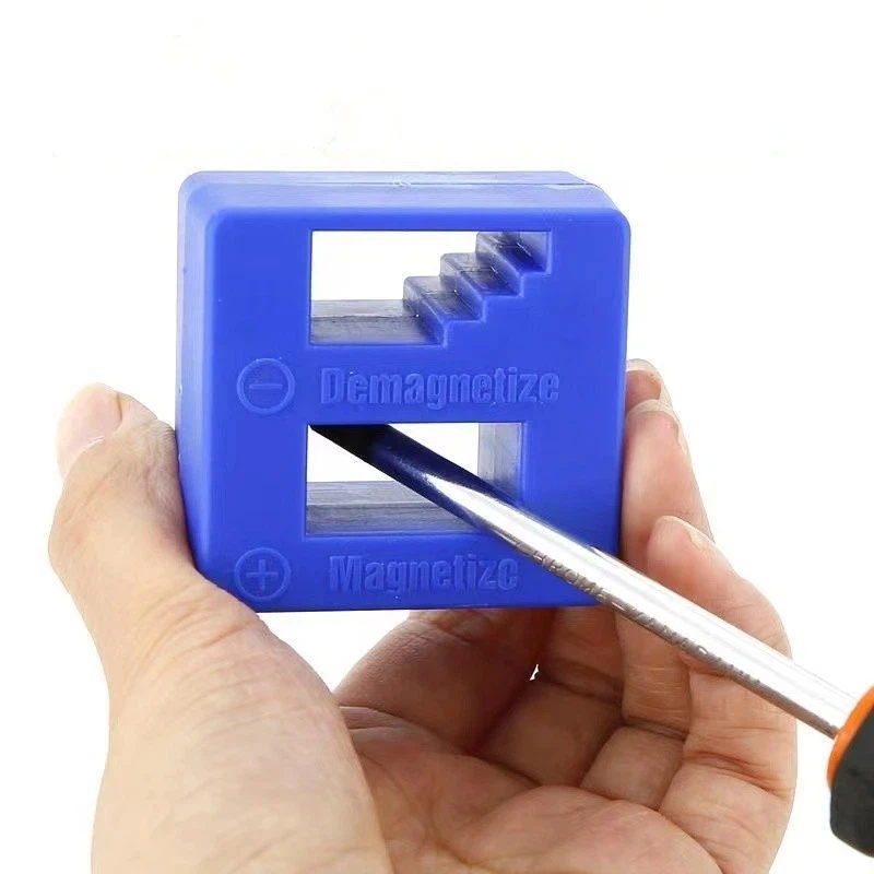 Screwdriver 2 in 1 Magnetizer Demagnetizer Professional Magnetizing Pickup Tool for Screw Driver Drill Bit Hand Tool Parts thumbnail 4