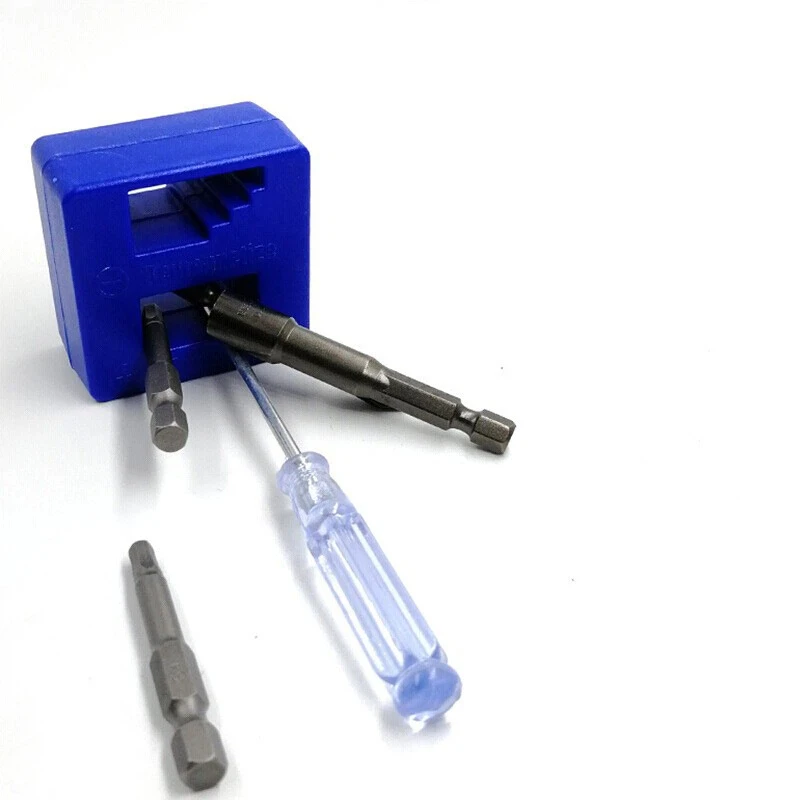 Screwdriver 2 in 1 Magnetizer Demagnetizer Professional Magnetizing Pickup Tool for Screw Driver Drill Bit Hand Tool Parts thumbnail 5