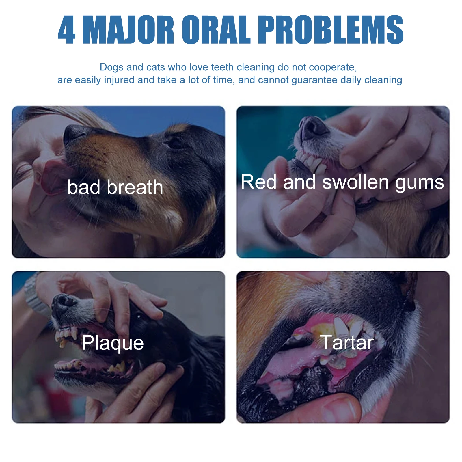 Pet Oral Tartar Remover Spray Deep Clenaing Yellow Teeth Eliminate Bad Breath Fresh Breath Whitening Teeth Pet Oral Foam Cleaner thumbnail 3