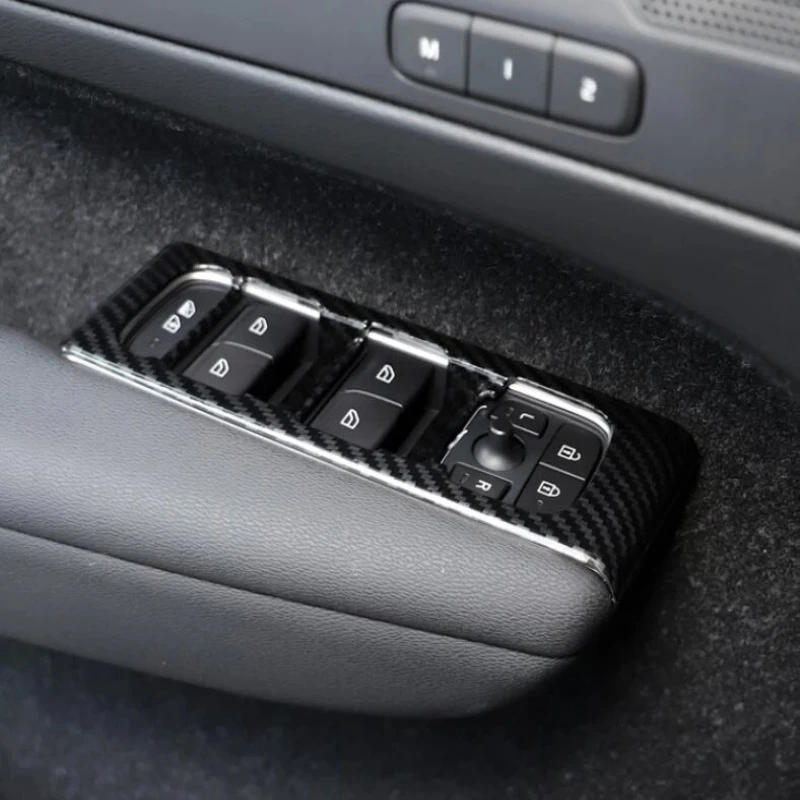 For Volvo XC40 2019 2020 2021 2022 Carbon Fiber Car Accessories window swtich cover gear shift panle cover air outlet cover LHD thumbnail 4