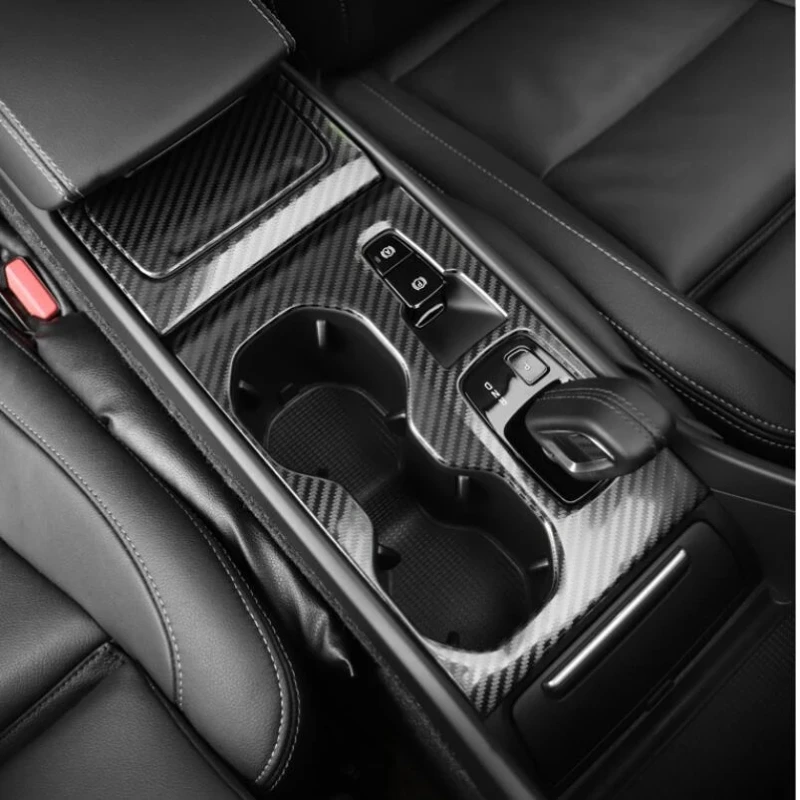 For Volvo XC40 2019 2020 2021 2022 Carbon Fiber Car Accessories window swtich cover gear shift panle cover air outlet cover LHD thumbnail 2