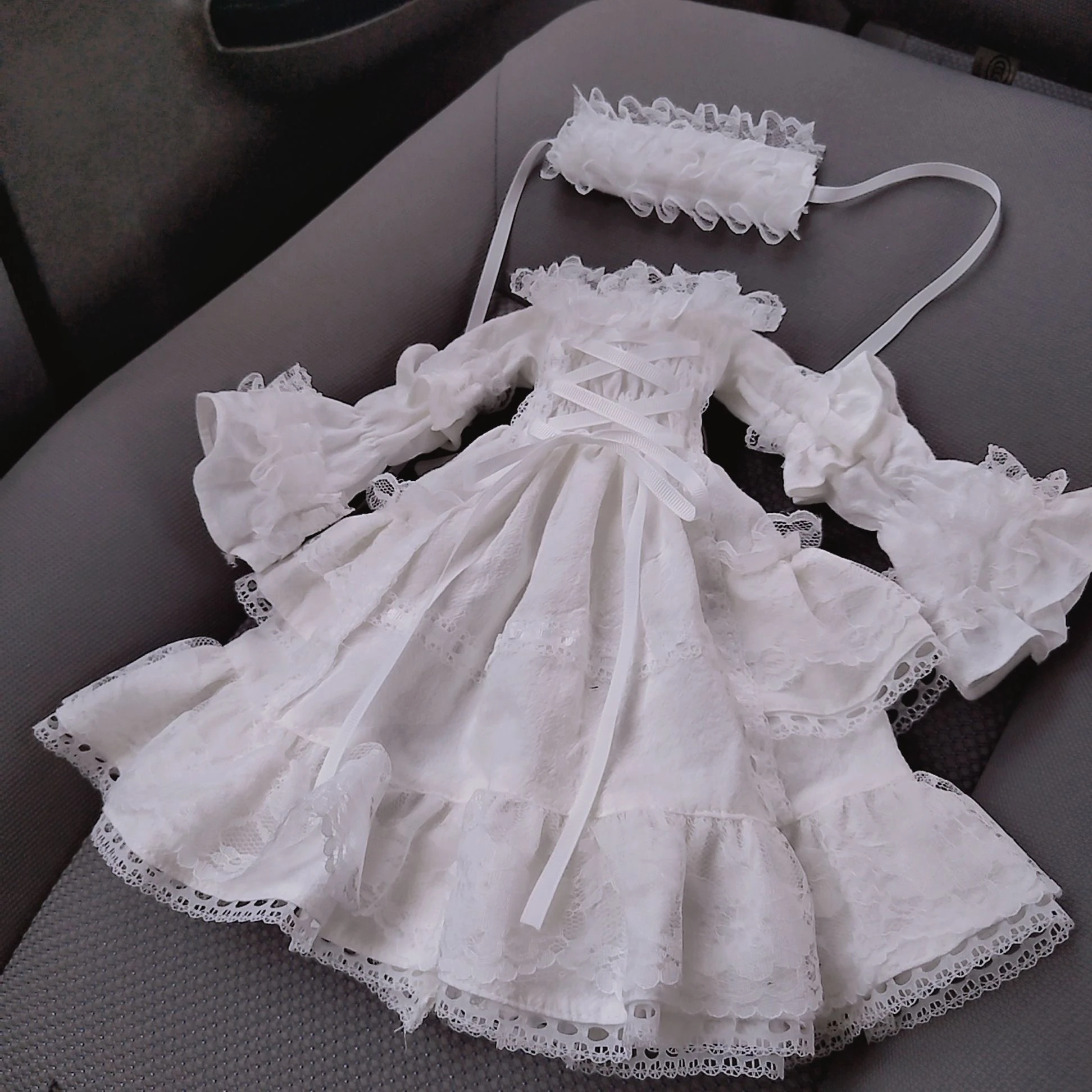 30cm 1/4 1/6 bjd baby clothes 1/4 doll court lolita skirt SD retro dress princess dress thumbnail 2