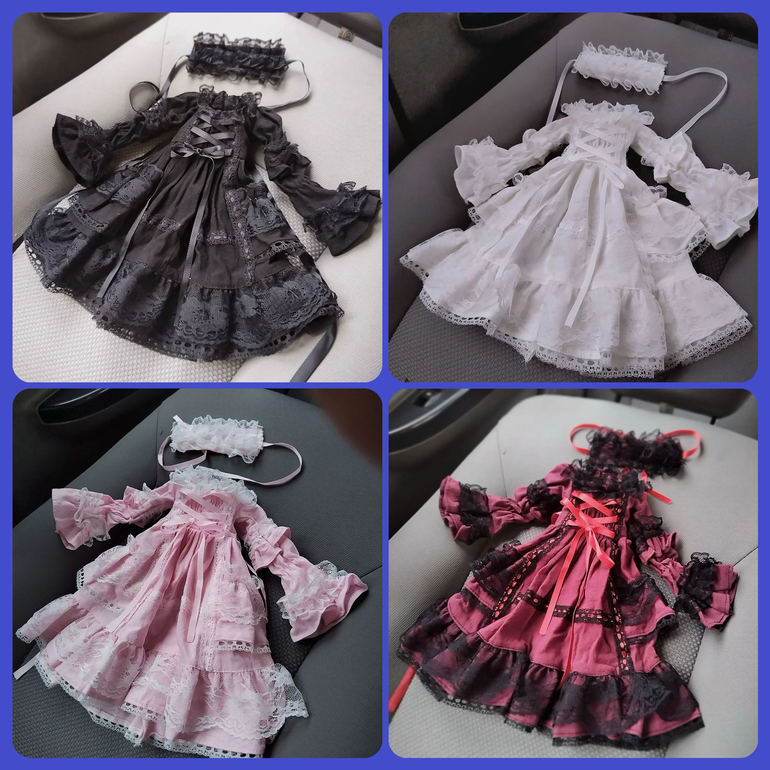 30cm 1/4 1/6 bjd baby clothes 1/4 doll court lolita skirt SD retro dress princess dress