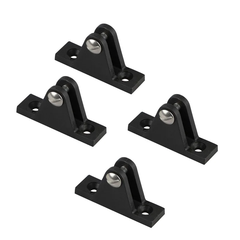 2 Pieces Boat Side Mount Deck Hinges Black Nylon Plastic Marine Boat Deck Hinge Yacht Accessories Hardware thumbnail 6