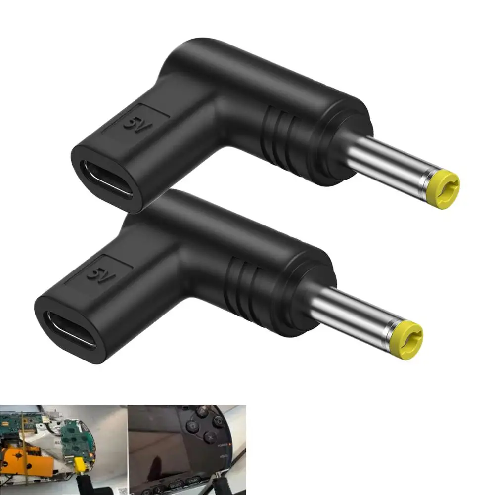 5V Type-C To DC Power Charging Conversion Plug Adapter For PSP 1000, 2000, 3000 Adapters Game DC Jack Plug Charging Adapter thumbnail 2