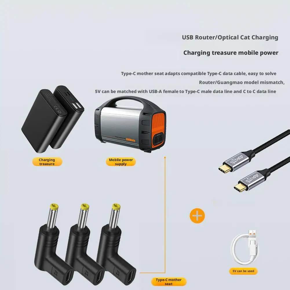 5V Type-C To DC Power Charging Conversion Plug Adapter For PSP 1000, 2000, 3000 Adapters Game DC Jack Plug Charging Adapter thumbnail 4