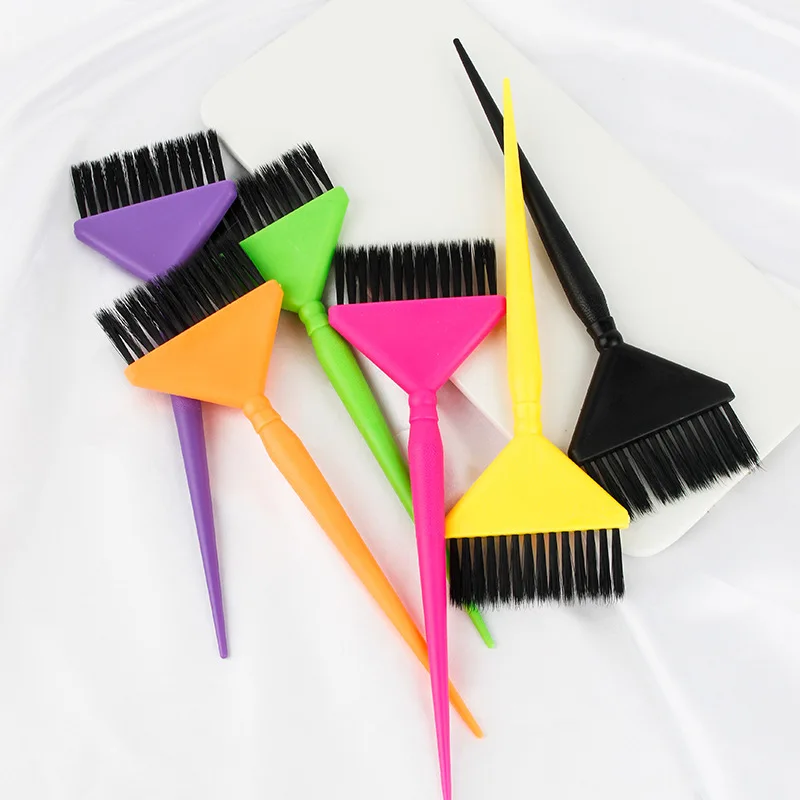 1/6pcs Hair Coloring Brushes Plate for Home Barber Shop Dye Cream Brushes Dye Hair Brushes Combs Professional Hairdressing Tools thumbnail 2