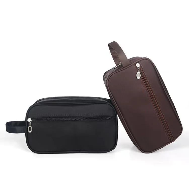 Men Outdoor Travel Makeup Bag Portable Storage Handbag Cosmetic Organizer Toiletry Bag Nylon Material Wear Resistant thumbnail 2