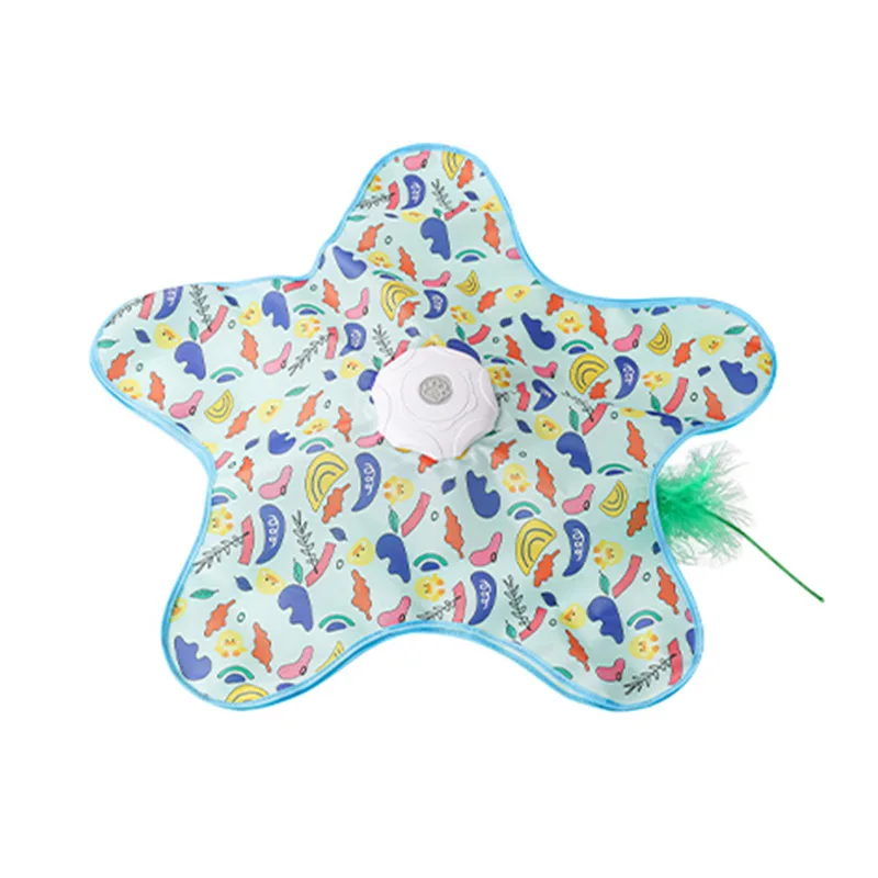 Cat Toys Interactive Hide and Seek Cat Toy with Mouse Squeaky Motion Activated Moving Concealed Feathers Kitten Teaser Toy thumbnail 6