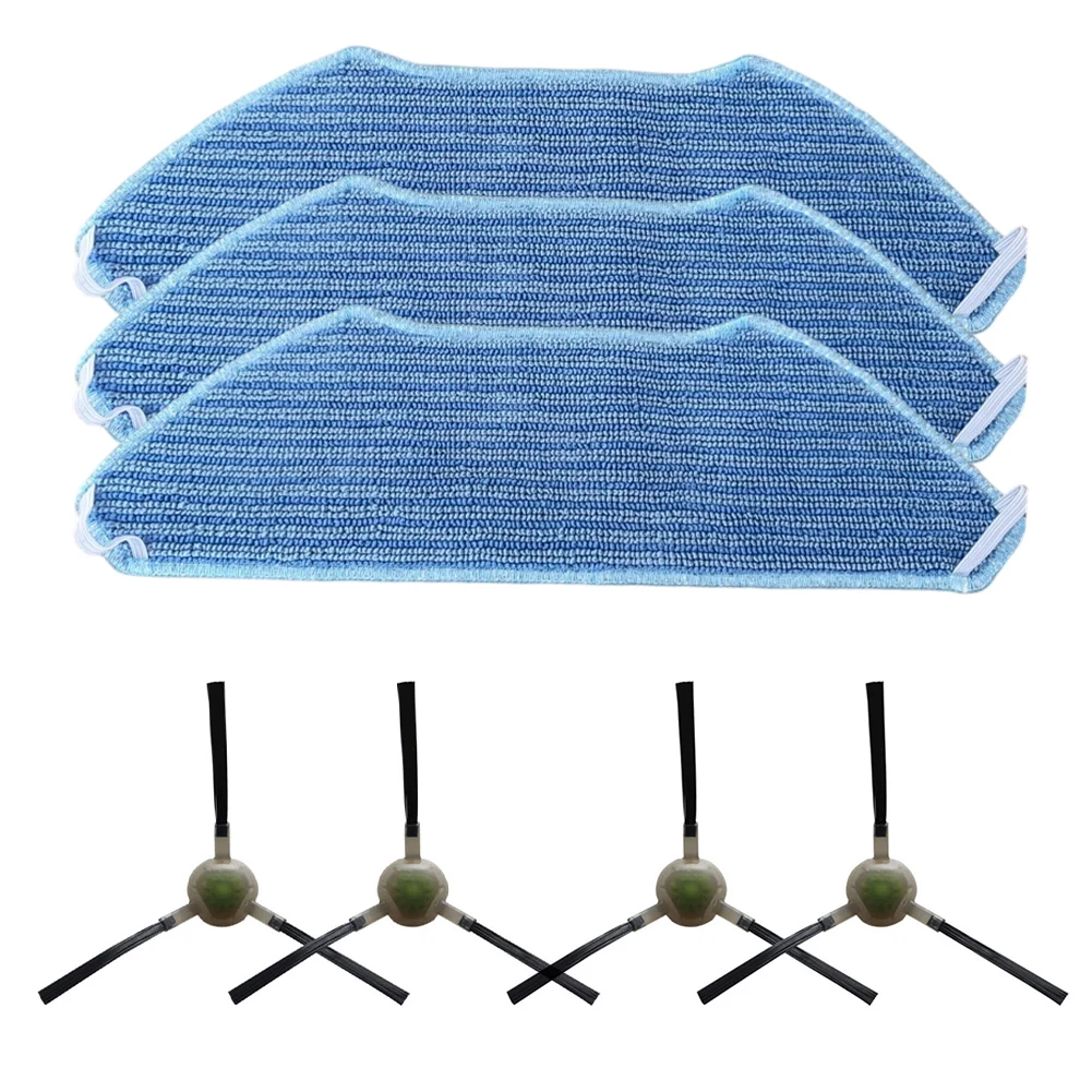 Vacuum Cleaner Parts Kit With Mop Cloths And Side Brushes For Lefant M1/M2 Pro/M2S For OKP K8 For Effective Home Floor Cleaning