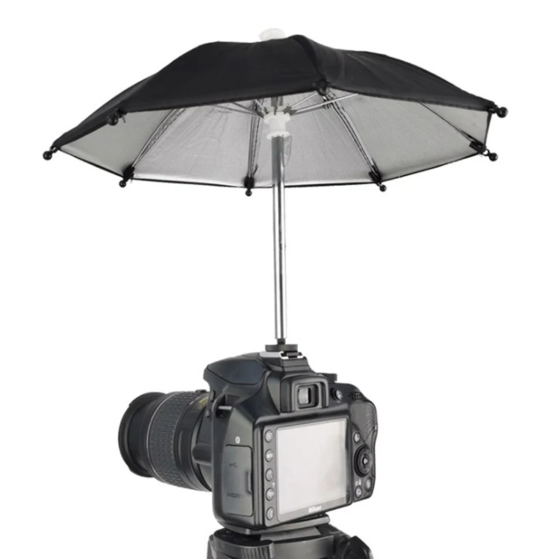 Black Dslr Camera Umbrella Sunshade Rainy Holder For General Camera Photographic thumbnail 5