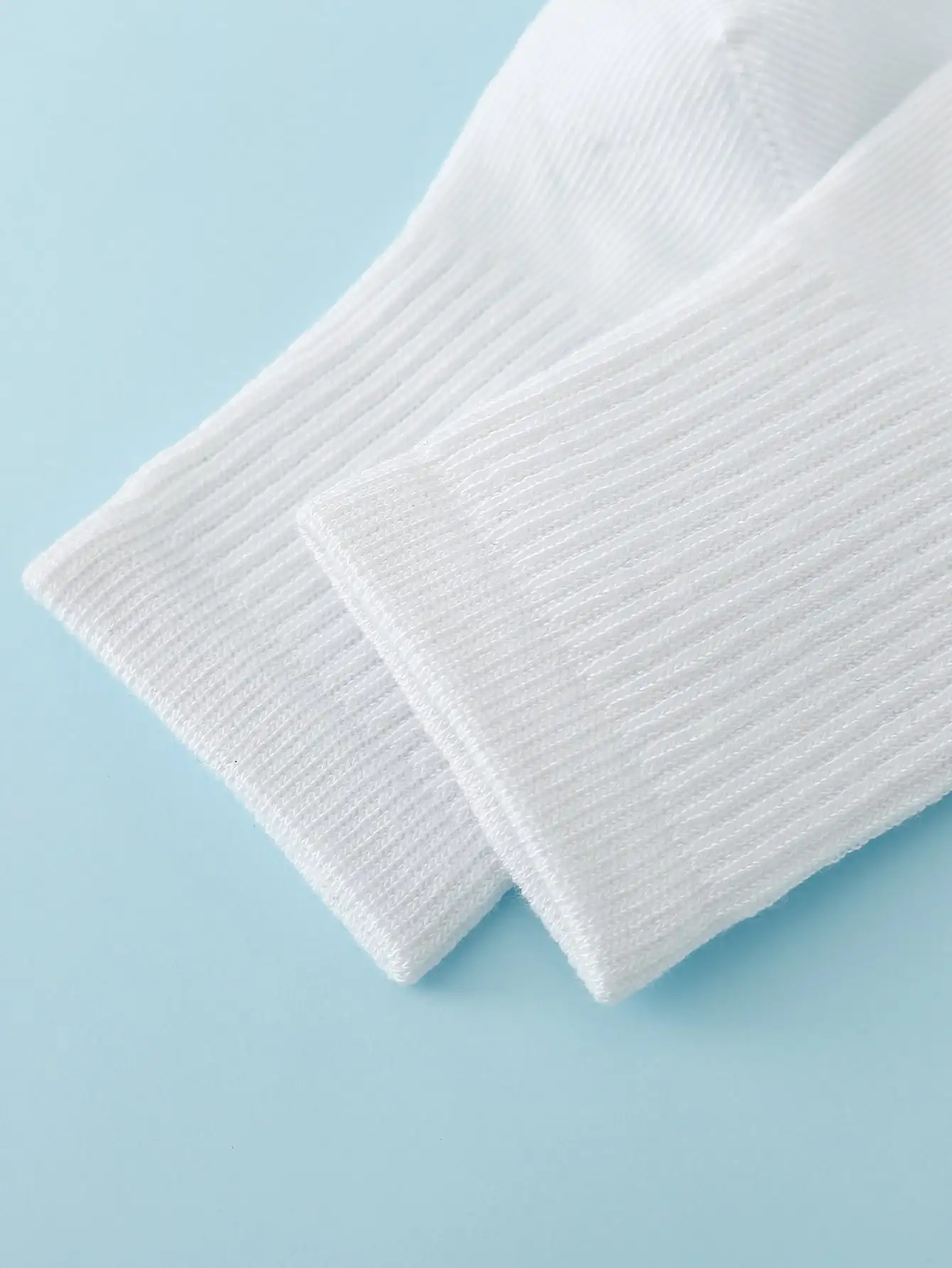 6pairs Toddler Kids Solid Crew Socks thumbnail 5
