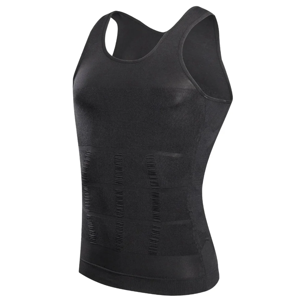 Men Body Shaper Slimming Compression Vest Undershirt Seamless Waist Trainer Tank Top Belly Control Weight Loss Shapewear thumbnail 5