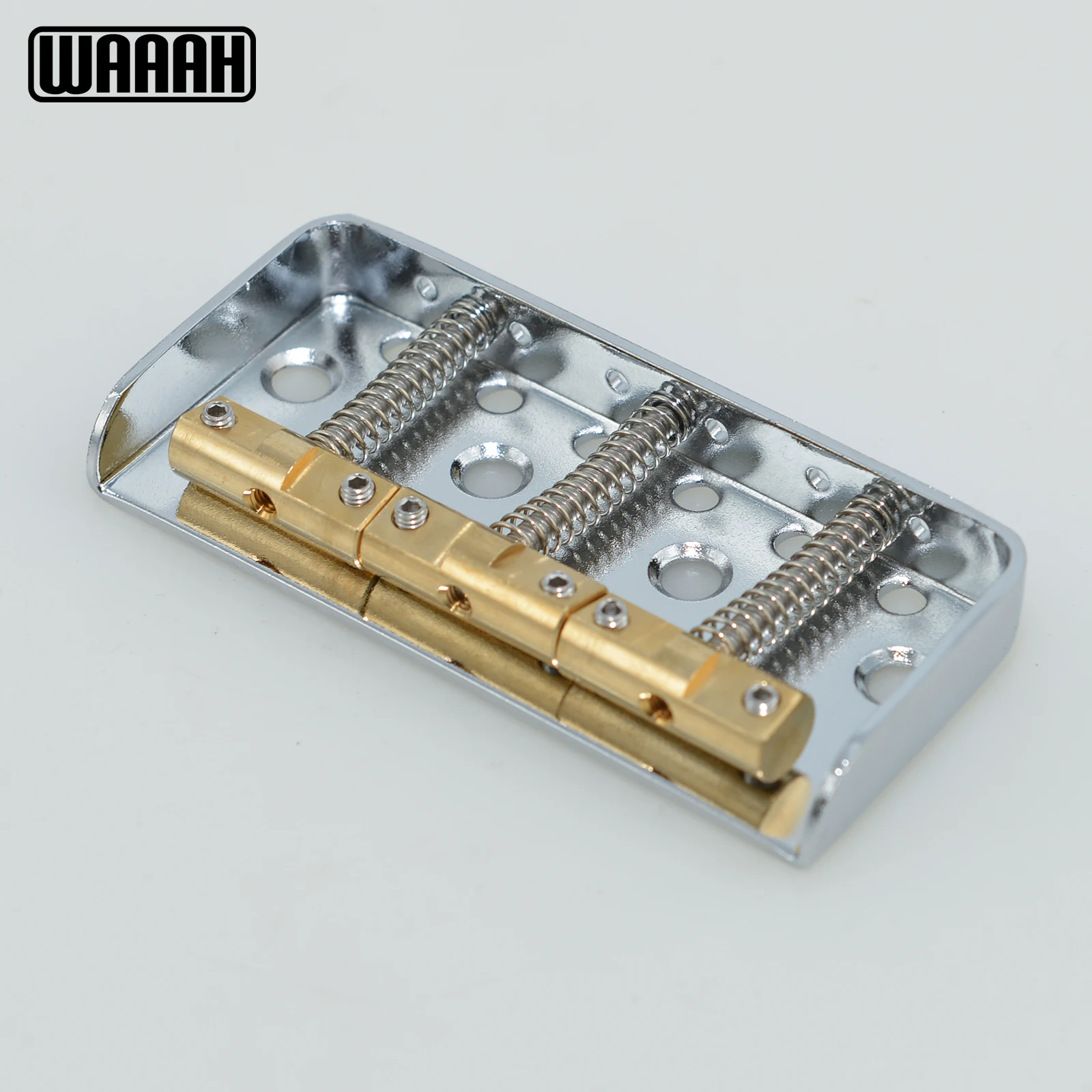 1 Set Short Bridge Set with 3pcs Brass Saddles Bridge String Length Compensation for Vintage Tele Electric Guitar