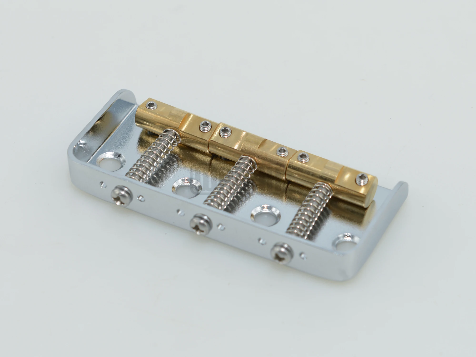 1 Set Short Bridge Set with 3pcs Brass Saddles Bridge String Length Compensation for Vintage Tele Electric Guitar thumbnail 3