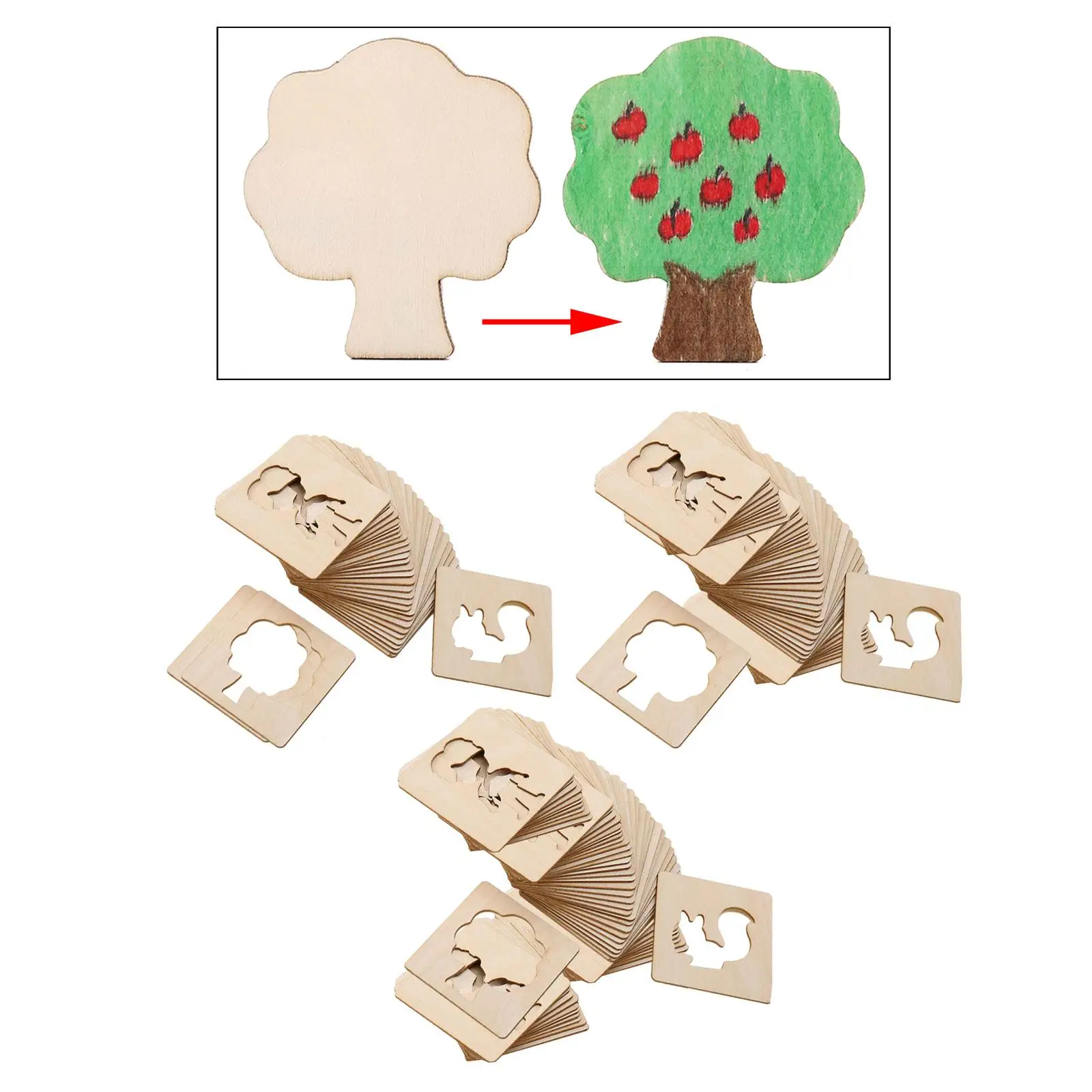 Kids Drawing Stencils Painting Tool Chalk Stencils for School Supplies Arts Crafts Classroom Paint, Draw, Spray Toddlers thumbnail 4
