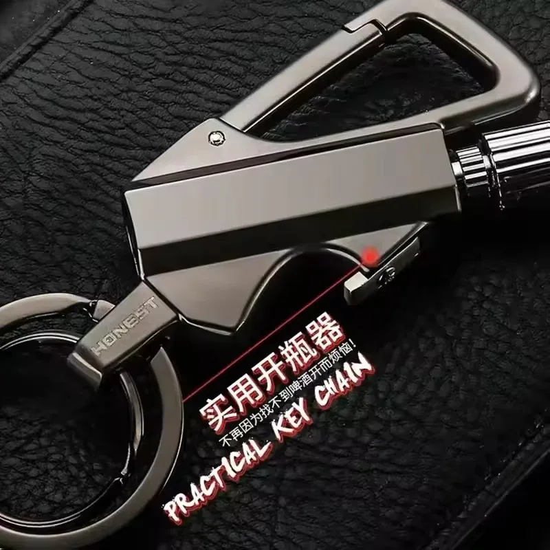 2025 Multifunctional Lighter Keychain Beer Bottle Opener Outdoor Portable Igniter Smoking Accessories Gadgets Men Gift thumbnail 5