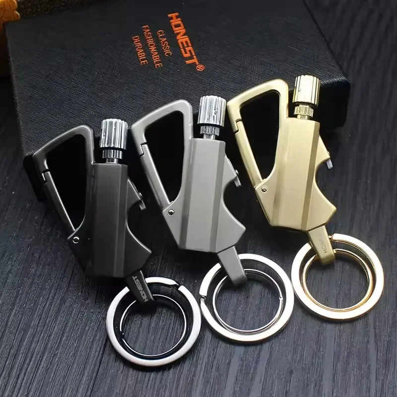 2025 Multifunctional Lighter Keychain Beer Bottle Opener Outdoor Portable Igniter Smoking Accessories Gadgets Men Gift thumbnail 2