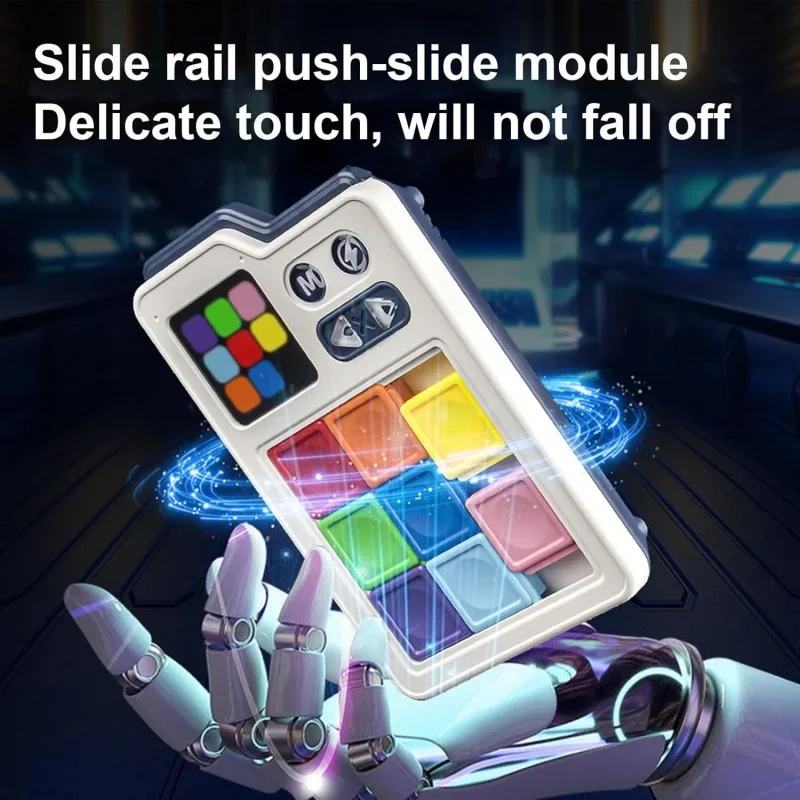 Training Puzzle Three Play Modes Levels Easy to Operate Pocket Electronic Slide Block Game Brain Logical Thinking Challenge Toys thumbnail 2