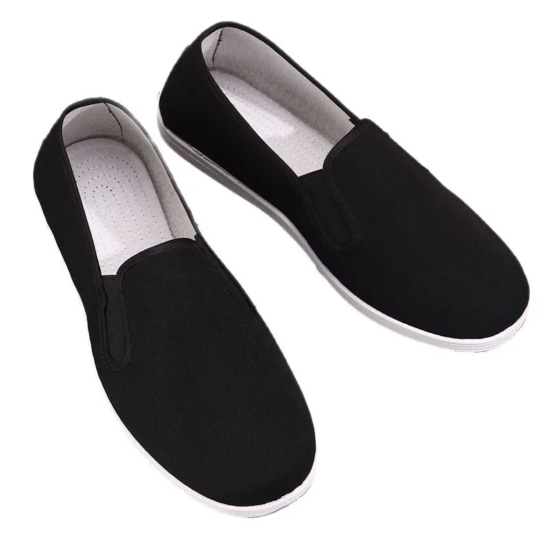 Boxed Old Beijing Cloth Shoes Men's Slip-On Casual Work Shoes Breathable Black Canvas Shoes for Driving And Daily Wear thumbnail 5