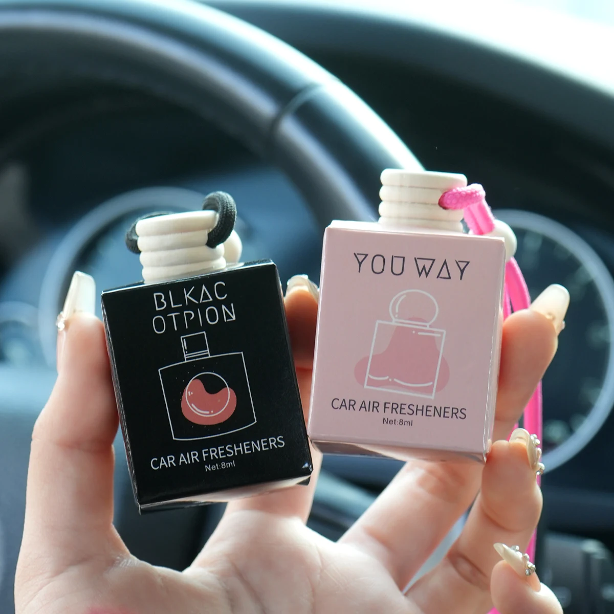 4pcs Hanging rope car perfume, car fragrance to remove odor, lasting fragrance car special fragrance thumbnail 4