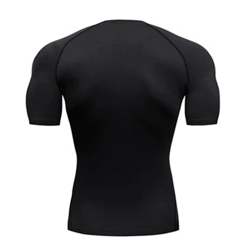 1/3 Pack Mens Compression Clothing Summer Tights T Shirt Quick Dry Sportswear Running T-shirts Sports Tops Tee Gym Workout Shirt thumbnail 6