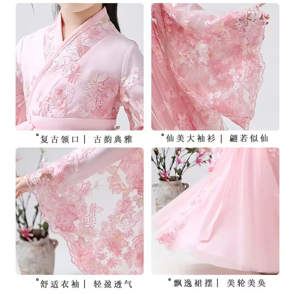 Chinese Hanfu Dress Children Clothing Fairy Cosplay Costumes Kids Clothes Party Dance Wear Stage Girl Dress Princess Vintage thumbnail 3