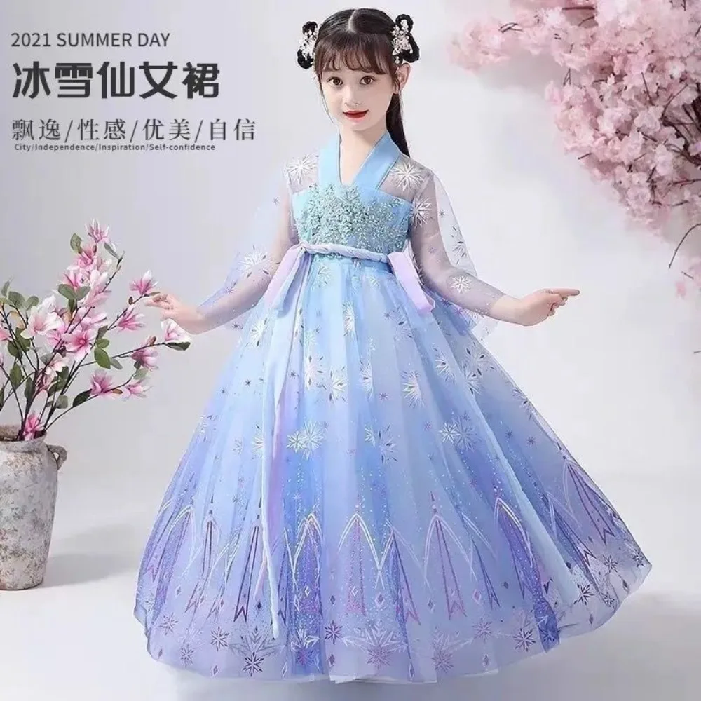 Chinese Hanfu Dress Children Clothing Fairy Cosplay Costumes Kids Clothes Party Dance Wear Stage Girl Dress Princess Vintage thumbnail 4