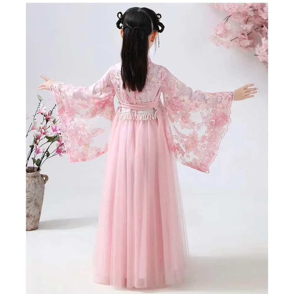 Chinese Hanfu Dress Children Clothing Fairy Cosplay Costumes Kids Clothes Party Dance Wear Stage Girl Dress Princess Vintage thumbnail 2