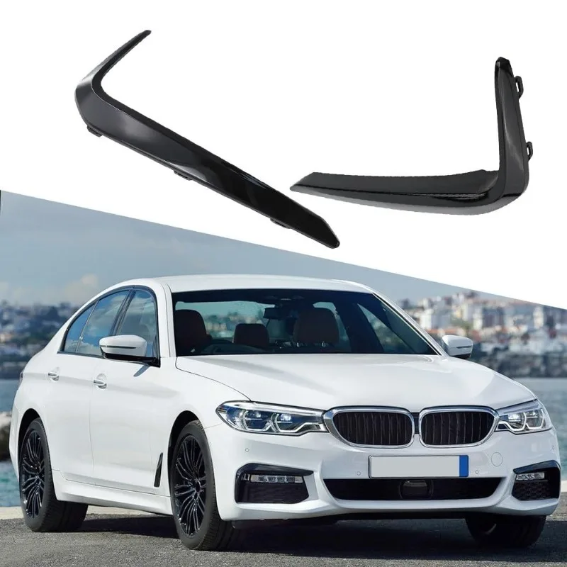 For 2018 2019 2020 BMW 5 Series M Sport G30 G38 Front Fog Light Trim Strips Eyebrow Lamp Cover 51118070541 51118070542 NEW
