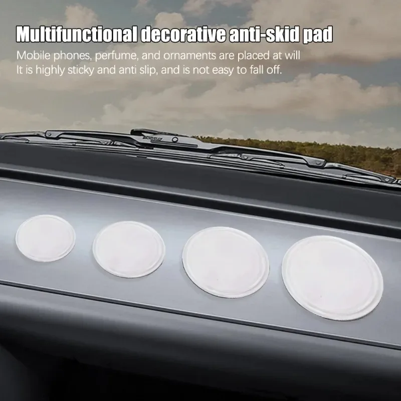 Universal Transparent Silicone Non-slip Dashboard Pad Sticky Gel Phone Holder Mat for Car Dashboard Reusable Adhesive Gel Pad thumbnail 5