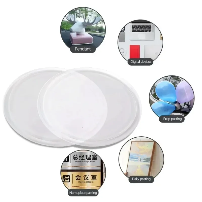 Universal Transparent Silicone Non-slip Dashboard Pad Sticky Gel Phone Holder Mat for Car Dashboard Reusable Adhesive Gel Pad thumbnail 6