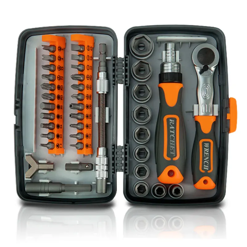 38 in 1 Labor Saving Ratchet Multipurpose Screwdriver Driver Set Household Hardware Tool Screwdriver Tool Box Hand Tool Sets thumbnail 2