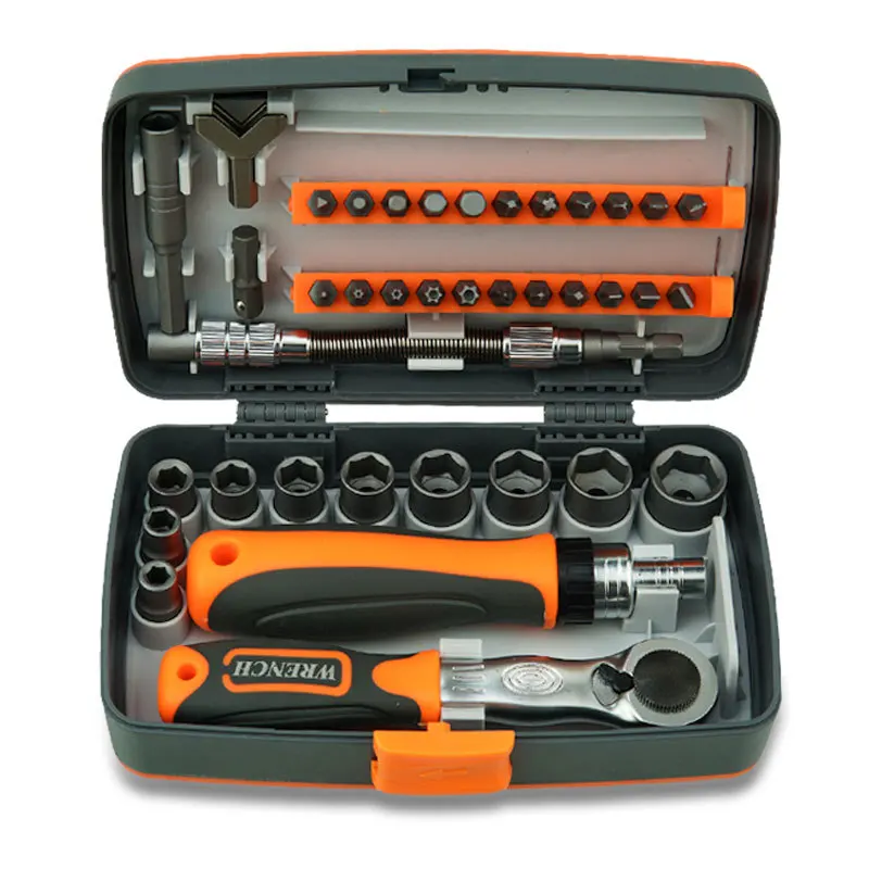 38 in 1 Labor Saving Ratchet Multipurpose Screwdriver Driver Set Household Hardware Tool Screwdriver Tool Box Hand Tool Sets thumbnail 3
