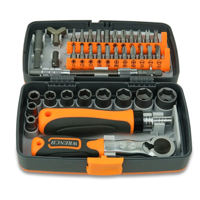 38 in 1 Labor Saving Ratchet Multipurpose Screwdriver Driver Set Household Hardware Tool Screwdriver Tool Box Hand Tool Sets thumbnail 5